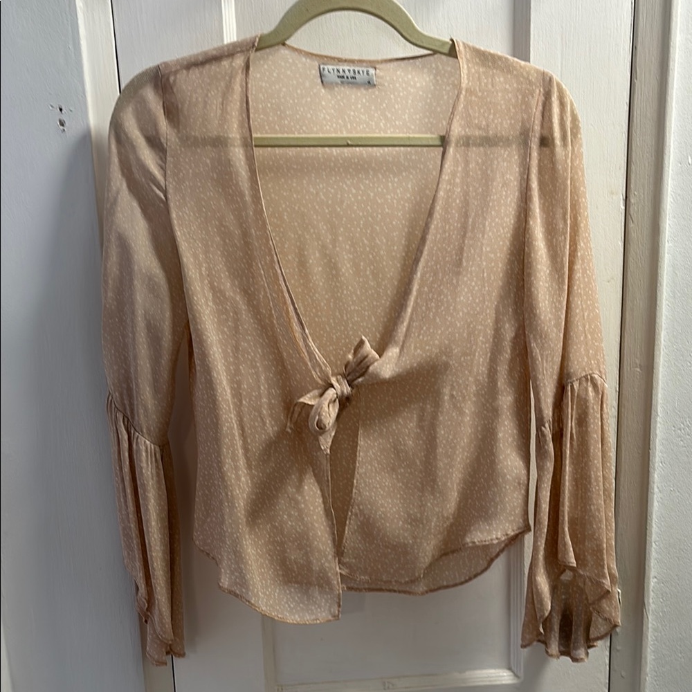 Revolve Front Tie Top